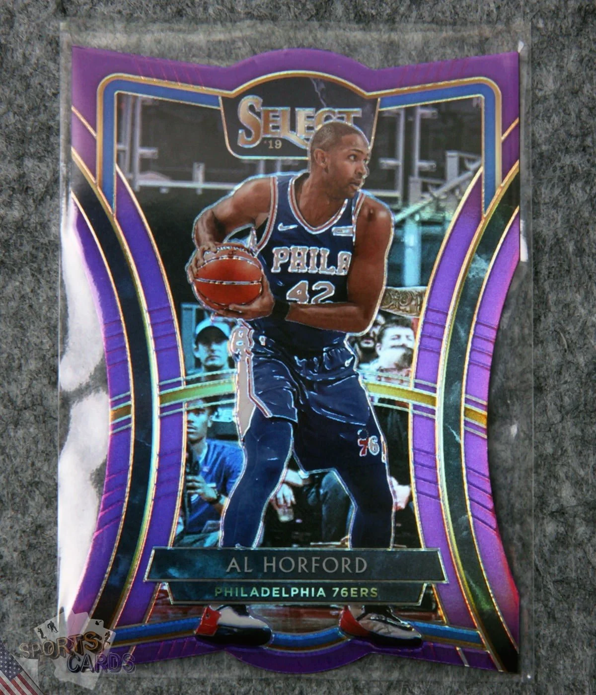 2019-20 Al Horford #112 Panini Select Premier Level Die-Cut Purple Prizm /99-front