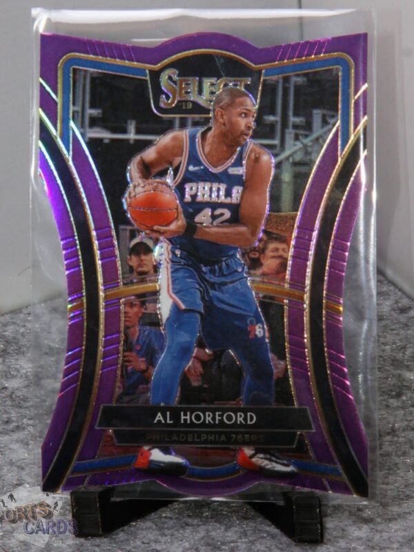 2019-20 Al Horford #112 Panini Select Premier Level Die-Cut Purple Prizm /99 - Afbeelding 3