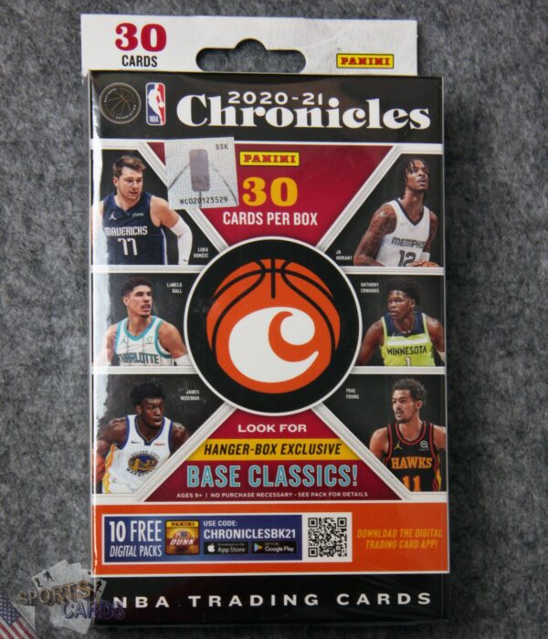 2020-21 Panini Chronicles NBA Hanger Box - Sealed-back