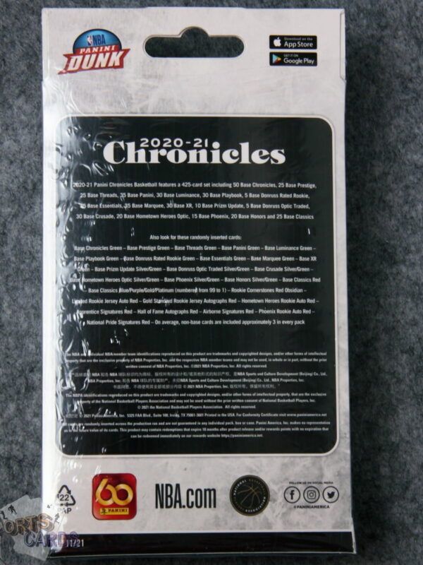 2020-21 Panini Chronicles NBA Hanger Box - verzegeld-stand