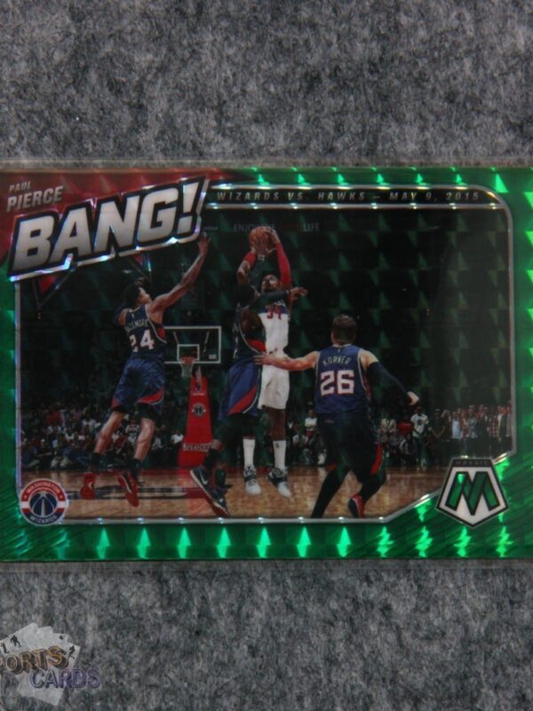 2020-21 Paul Pierce #10 Panini Mosaic Bang! Green Prizm