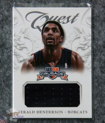 2012-13 Gerald Henderson #22 Panini Crusade Quest Memorabilia-front
