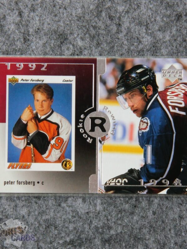 1998-99 Peter Forsberg #29 Upper Deck Rookie Rewind-front