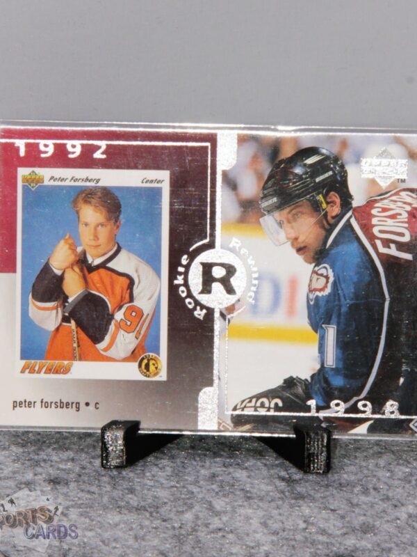 1998-99 Peter Forsberg #29 Upper Deck Rookie Rewind-stand