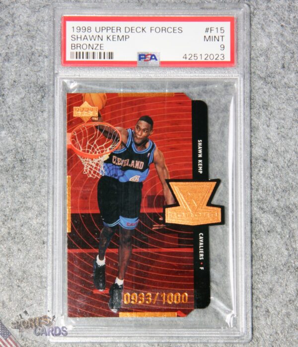 1998-99 Shawn Kemp #F15 Upper Deck Forces Die-Cut /1000 PSA 9 MINT POP 1