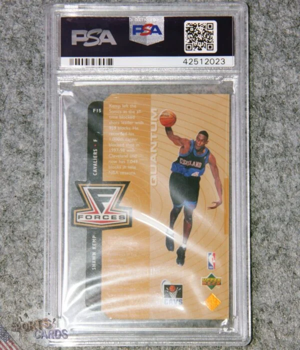 1998-99 Shawn Kemp #F15 Upper Deck Forces Die-Cut /1000 PSA 9 MINT POP 1-back