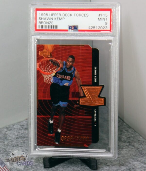1998-99 Shawn Kemp #F15 Upper Deck Forces Die-Cut /1000 PSA 9 MINT POP 1-stand