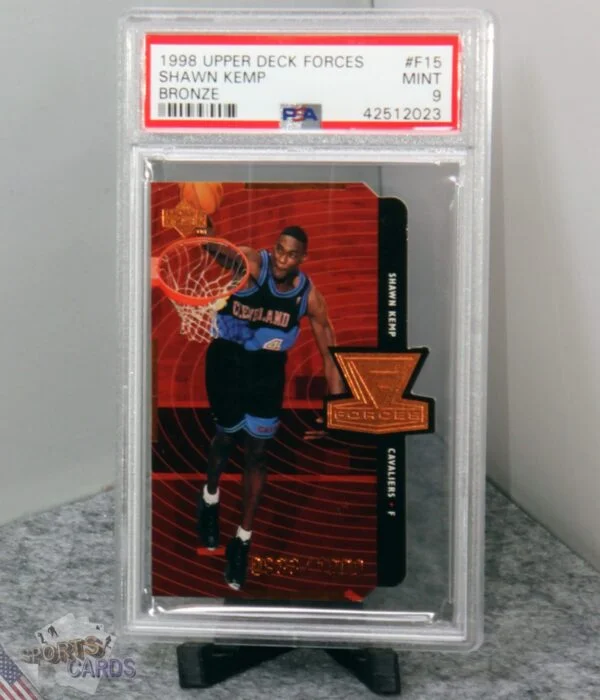 1998-99 Shawn Kemp #F15 Upper Deck Forces Die-Cut /1000 PSA 9 MINT POP 1-stand