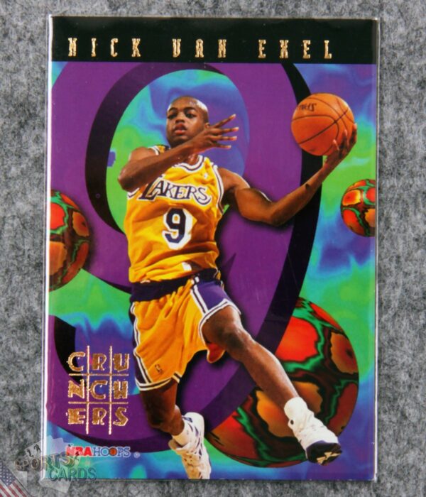 1995-96 Nick Van Exel #9 SkyBox Hoops Number Crunchers-front