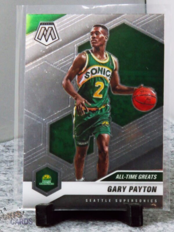 2020-21 Gary Payton #291 Panini Mosaic All-Time Greats - Afbeelding 3