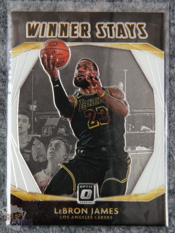 2020-21 LeBron James #20 Panini Donruss Optic Winner Stays-front