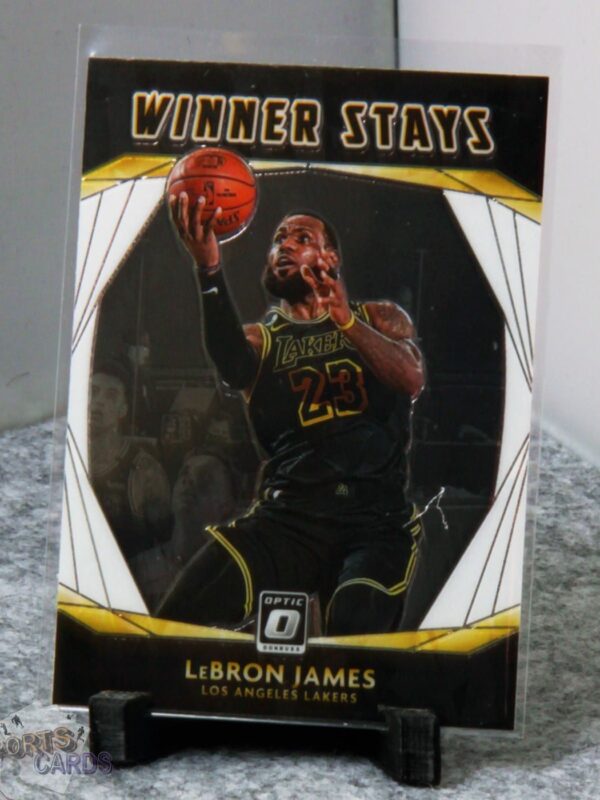 2020-21 LeBron James #20 Panini Donruss Optic Winner Stays-stand