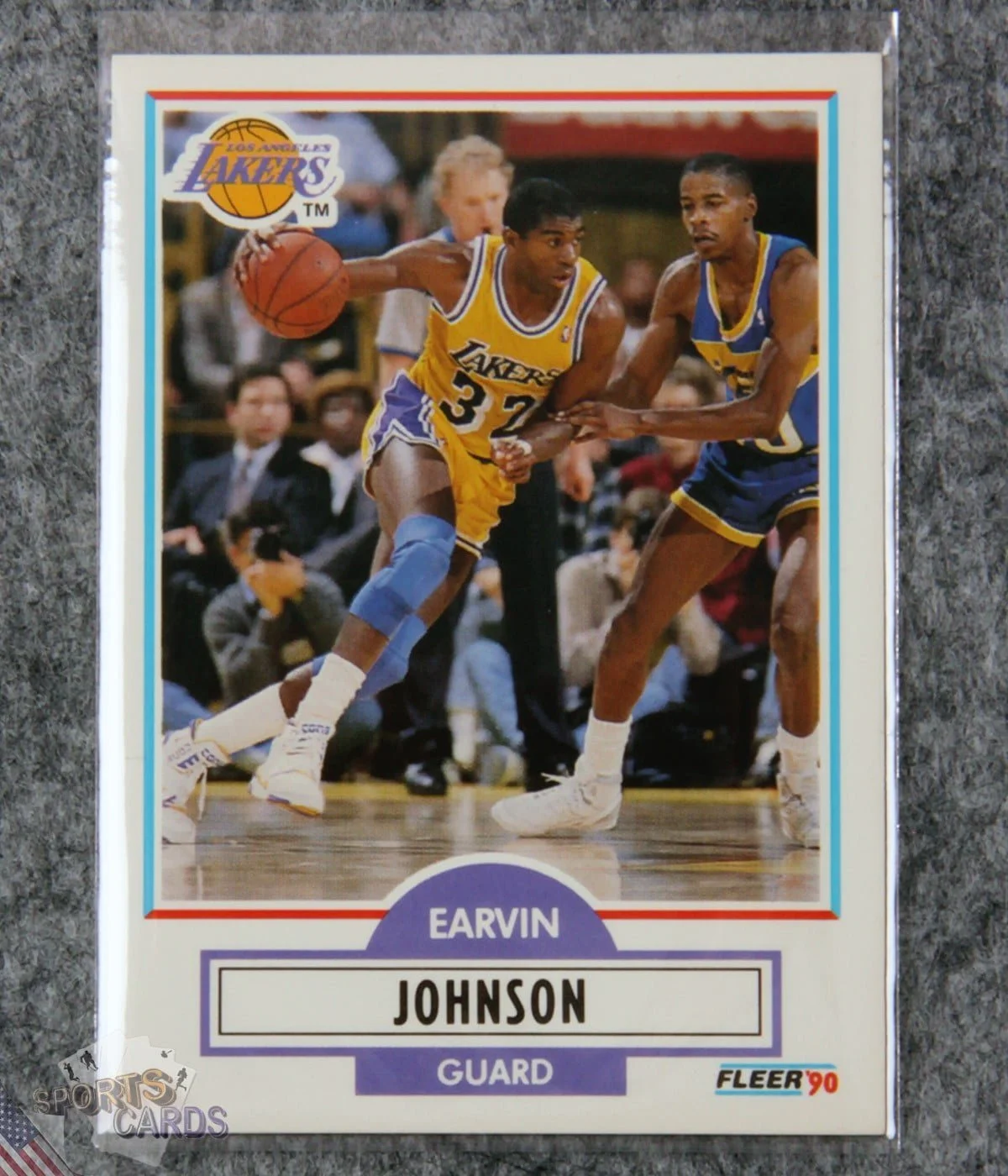 1990-91 Earvin Magic Johnson #93 Fleer-front