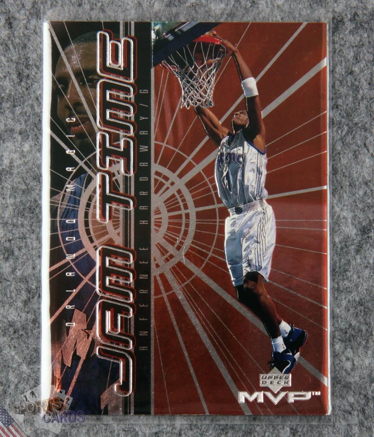 1999-00 Anfernee Hardaway #JT10 Upper Deck MVP Jam Time