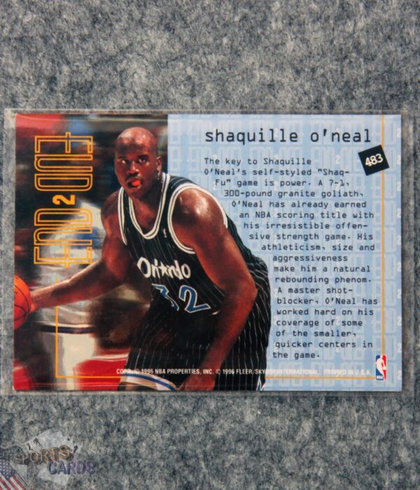 Alternative view of 1995-96 Shaquille O'Neal #483 Fleer End 2 End