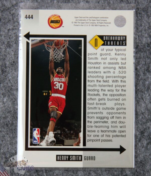 1993-94 Kenny Smith #444 Upper Deck Breakaway Threats-back