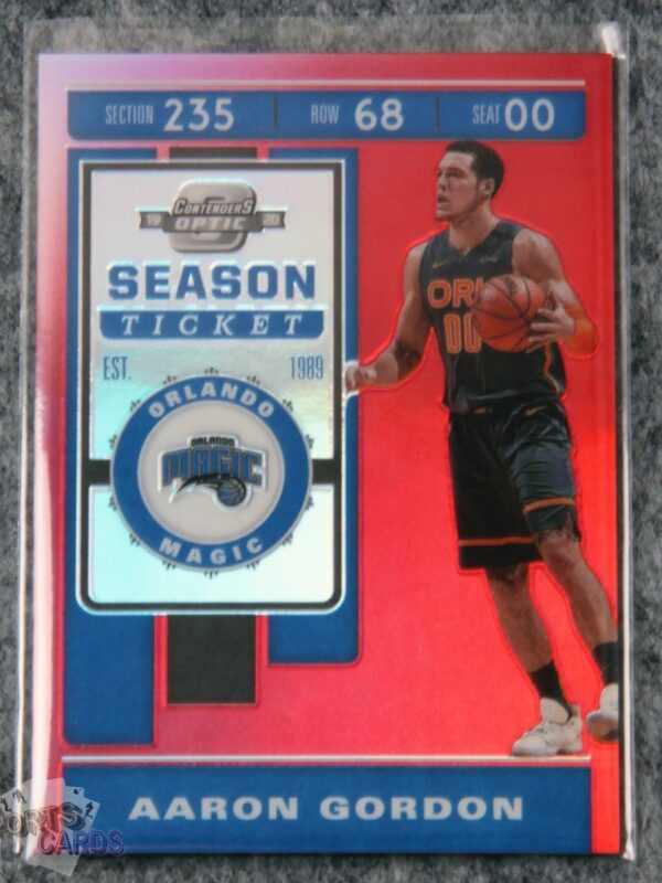 2019-20 Aaron Gordon #29 Panini Contenders Optic Red Prizm-front