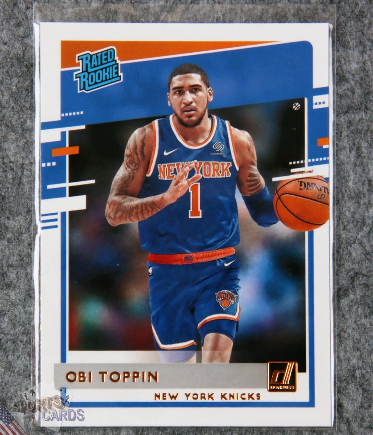 2020-21 Obi Toppin #229 Panini Donruss Rated Rookie-front