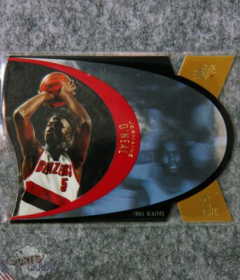 1997-98 Jermaine O'Neal #SPX39 Upper Deck SPx Die-Cut Hologram-front
