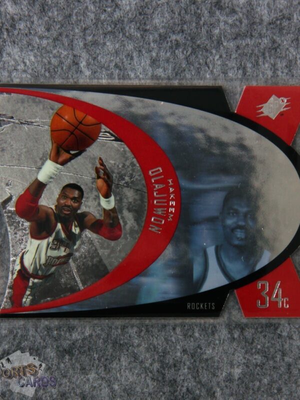 1997-98 Hakeem Olajuwon #SPX17 Upper Deck SPx Die-Cut Hologram-front