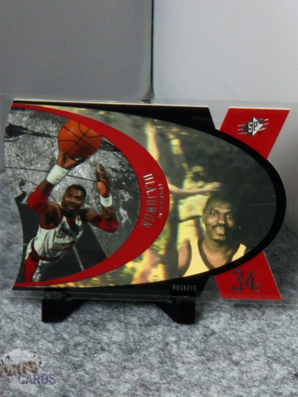 1997-98 Hakeem Olajuwon #SPX17 Upper Deck SPx Die-Cut Hologram-stand