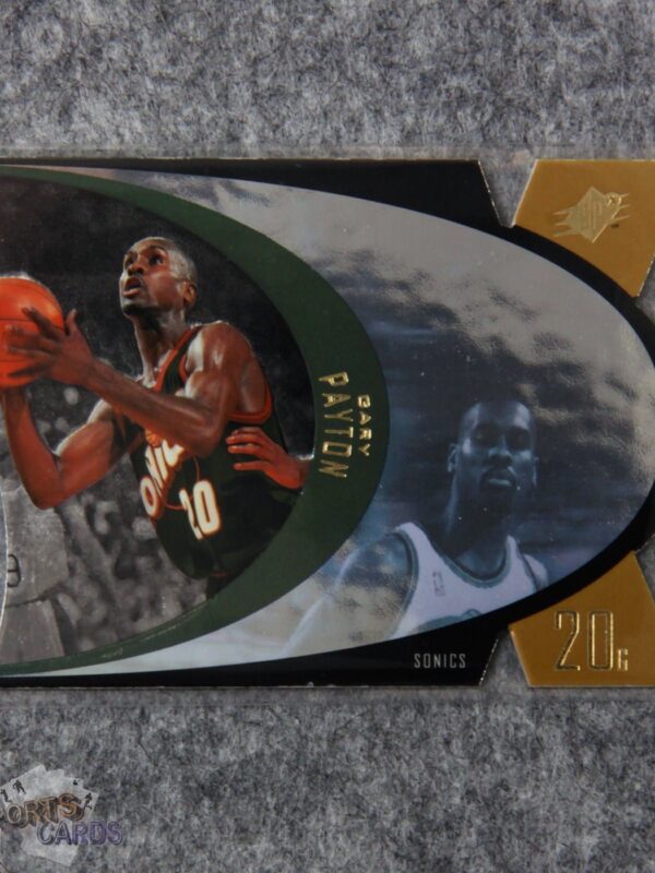 1997-98 Gary Payton #SPX43 Upper Deck SPx Die-Cut Hologram Gold