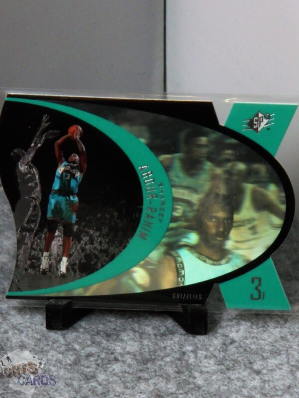 1997-98 Shareef Abdur-Rahim #SPX48 Upper Deck SPx Die-Cut Hologram - Afbeelding 3