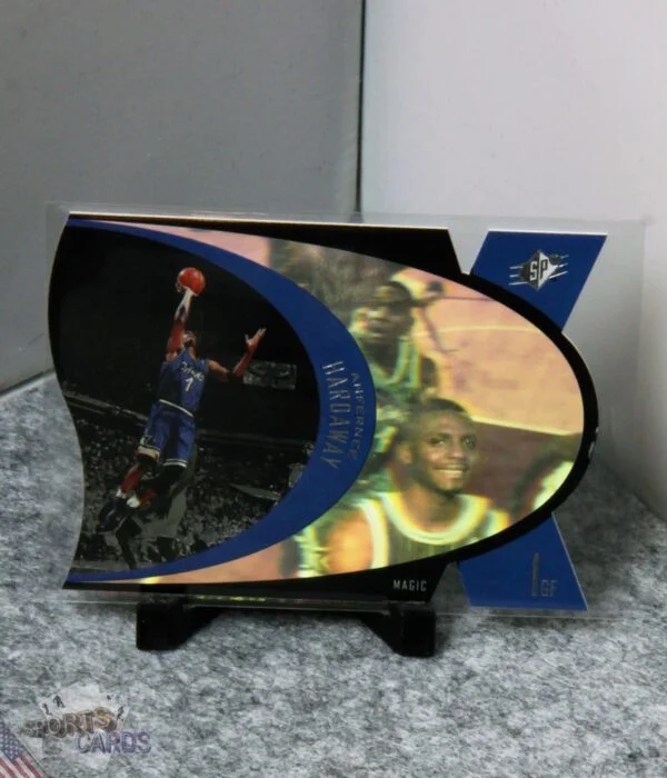 1997-98 Anfernee Hardaway #SPX34 Upper Deck SPx Die-Cut Hologram-stand