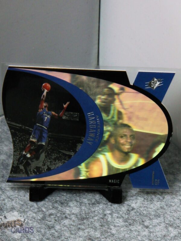 1997-98 Anfernee Hardaway #SPX34 Upper Deck SPx Die-Cut Hologram - Afbeelding 3