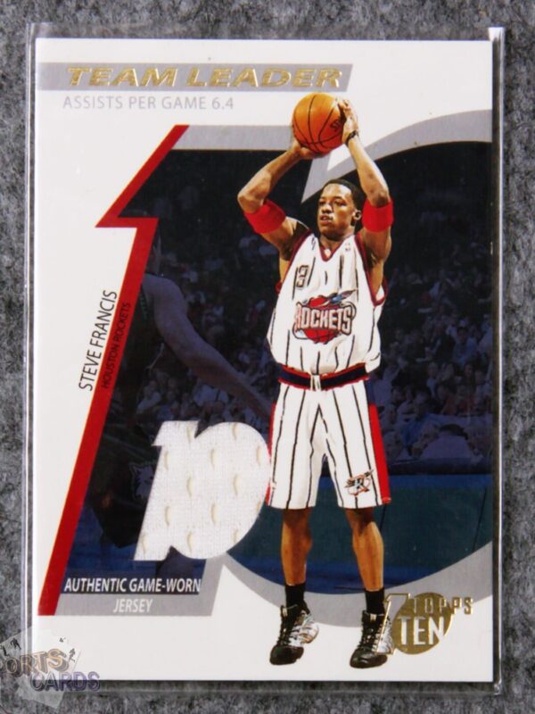 2002-03 Steve Francis #TL-SF Topps Ten Team Leader /1000-front