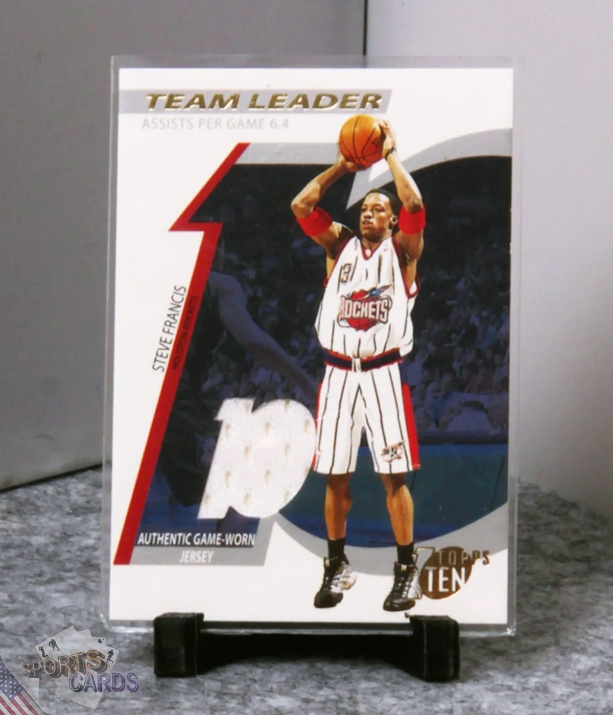 2002-03 Steve Francis #TL-SF Topps Ten Team Leader /1000-stand