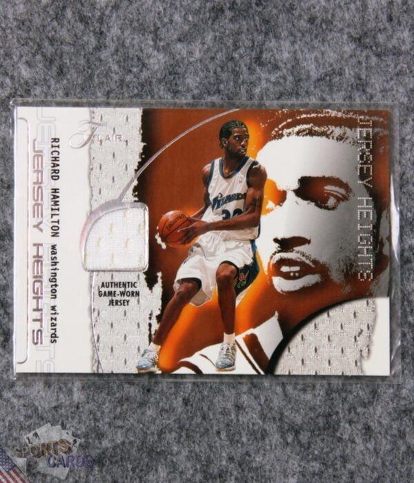 2001-02 Richard Hamilton #RH Fleer Jersey Heights-front