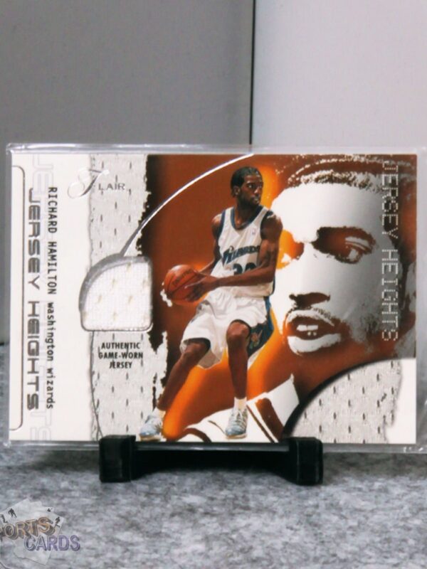 2001-02 Richard Hamilton #RH Fleer Jersey Heights - Afbeelding 3