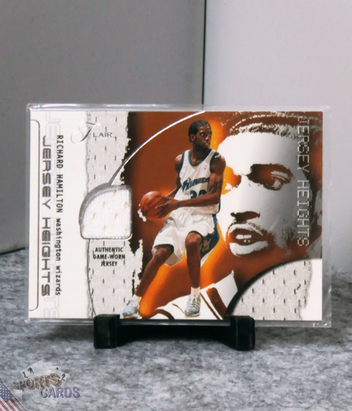 2001-02 Richard Hamilton #RH Fleer Jersey Heights-stand