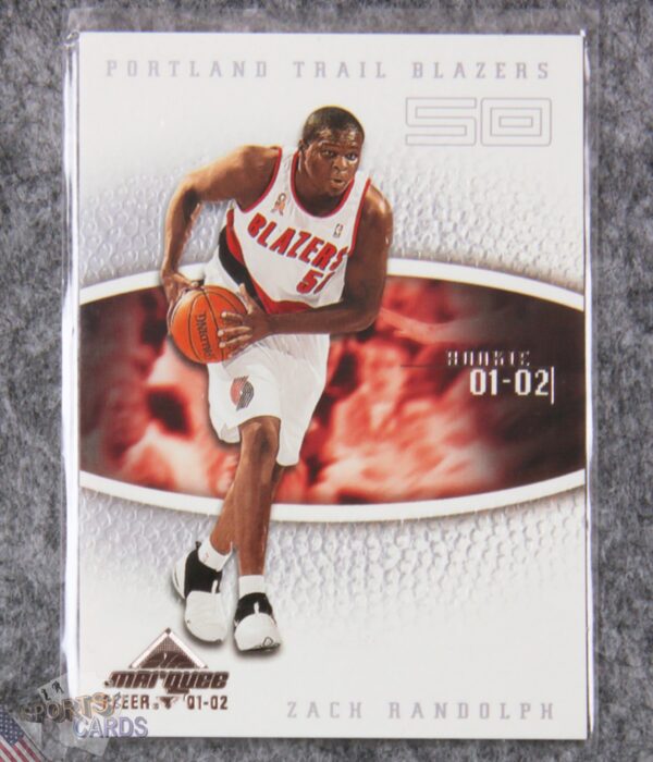 2001-02 Zach Randolph #118 Fleer Marquee Rookie /2500-front
