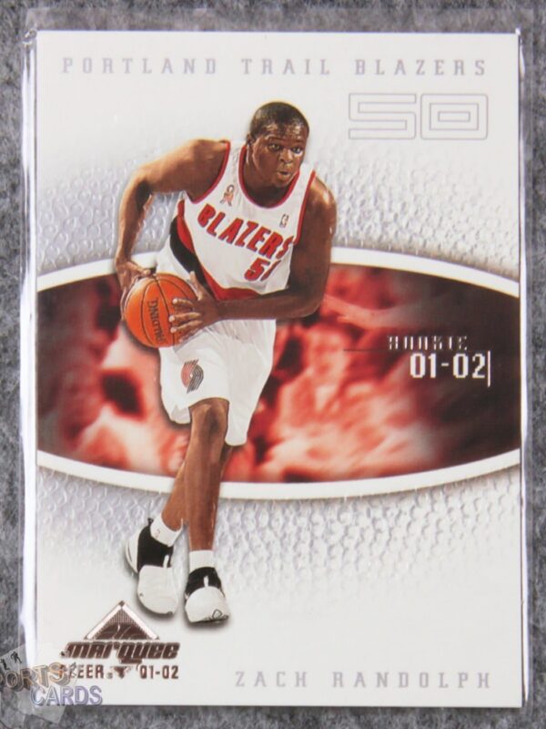 2001-02 Zach Randolph #118 Fleer Marquee Rookie /2500-front