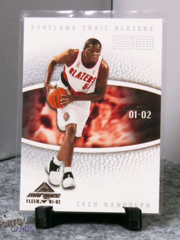 2001-02 Zach Randolph #118 Fleer Marquee Rookie /2500-stand