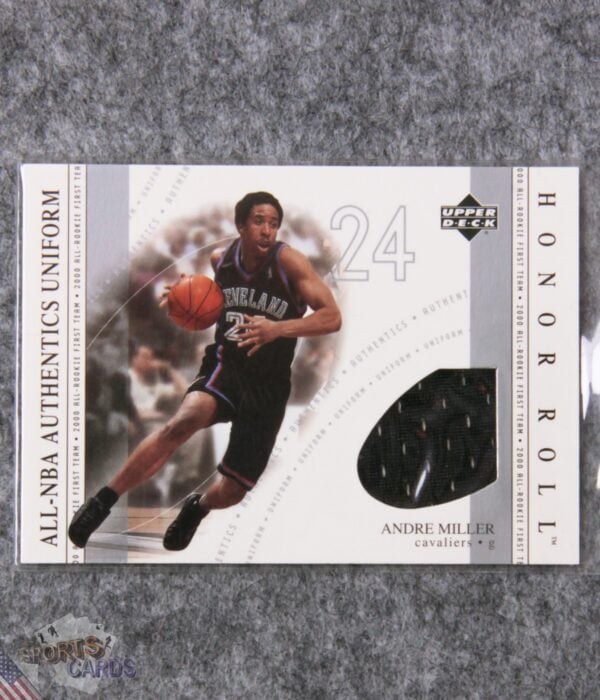2002-03 Andre Miller #AM Upper Deck Honor Roll All-NBA Authentic Uniform-front