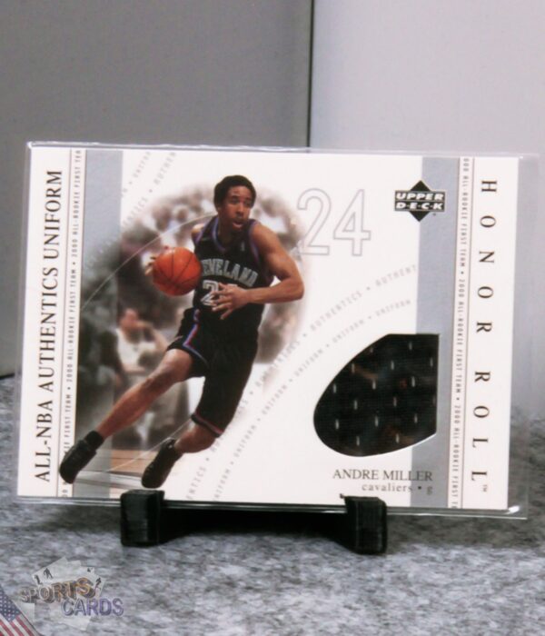 2002-03 Andre Miller #AM Upper Deck Honor Roll All-NBA Authentic Uniform-stand