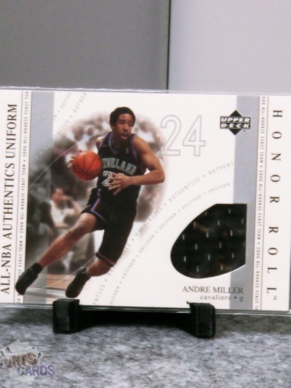 2002-03 Andre Miller #AM Upper Deck Honor Roll All-NBA Authentic Uniform-stand