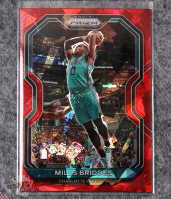 2020-21 Miles Bridges #178 Panini Prizm Red Ice Prizm