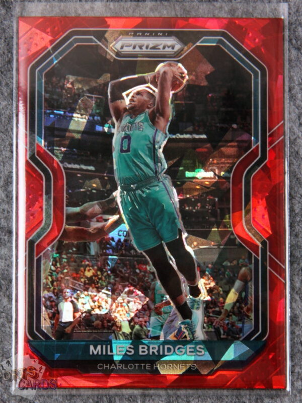 2020-21 Miles Bridges #178 Panini Prizm Red Ice Prizm-front