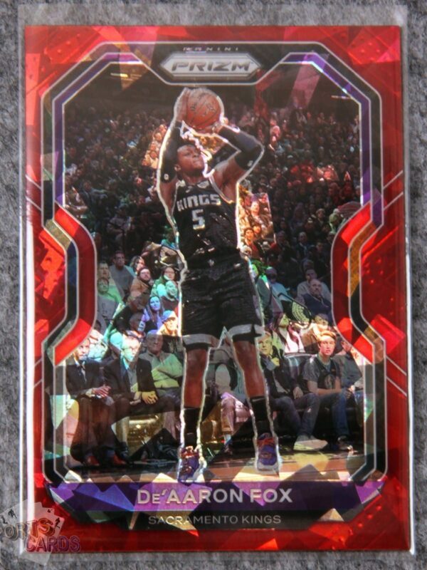 2020-21 De'Aaron Fox #13 Panini Prizm Red Ice Prizm