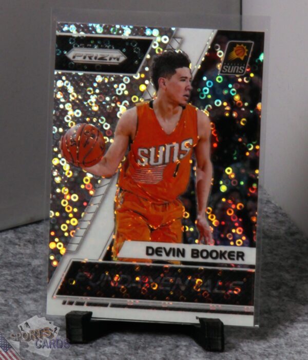 2017-18 Devin Booker #14 Panini Prizm Fundamentals Fast Break Prizm-stand