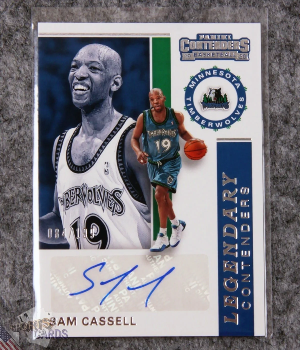 2019-20 Sam Cassell #LC-SCL Panini Legendary Contenders Signature /49-front