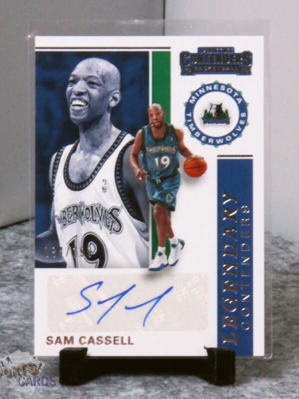 2019-20 Sam Cassell #LC-SCL Panini Legendary Contenders Signature /49 - Afbeelding 3
