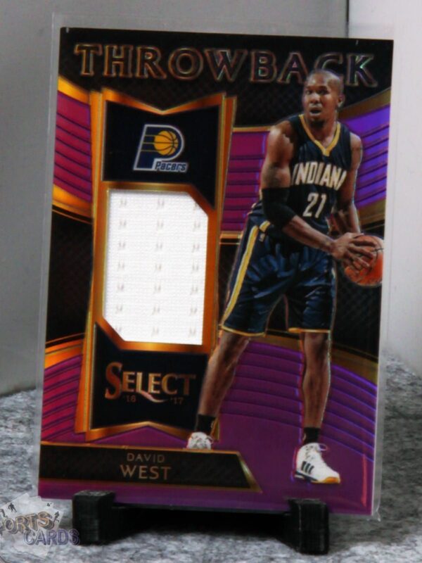 2016-17 David West #4 Panini Select Throwback Purple Prizm /99-stand