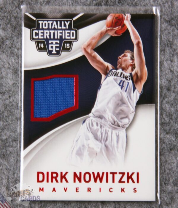 2014-15 Dirk Nowitzki #31 Panini Totally Certified Jerseys Red Parallel /249-front