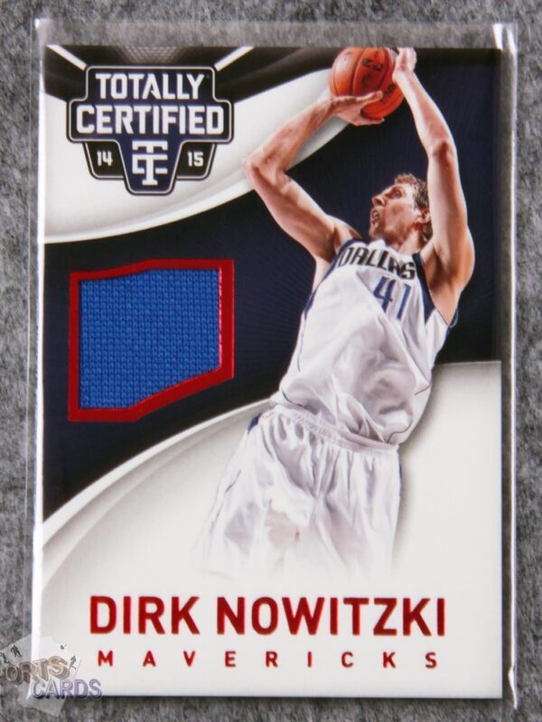 2014-15 Dirk Nowitzki #31 Panini Totally Certified Jerseys Red Parallel /249-front