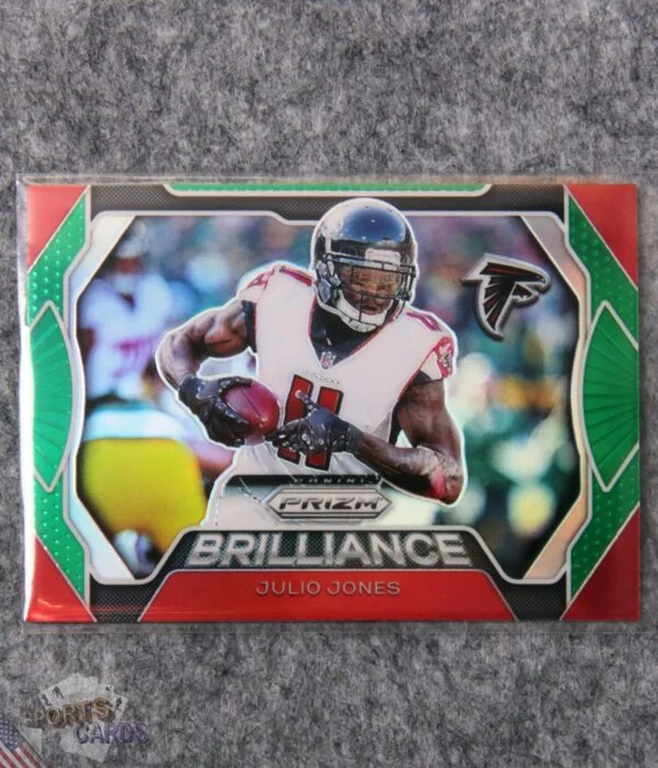 2019 Julio Jones #B-JJ Panini Prizm Brilliance Green Prizm-front